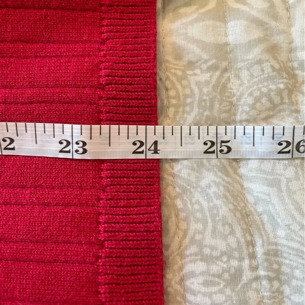 Casual Corner Annex Red Ribbed Button Up Long Sleeve Sweater 1X - Picture 8 of 8